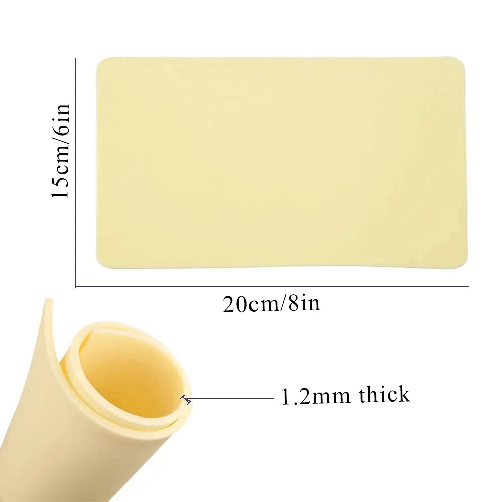 3/5/10/15/20PCS 15*20*0.12cm Tattoo Skin Practice Thick Blank Double Sides Tattoo Practice Skin Soft Silicone Pading