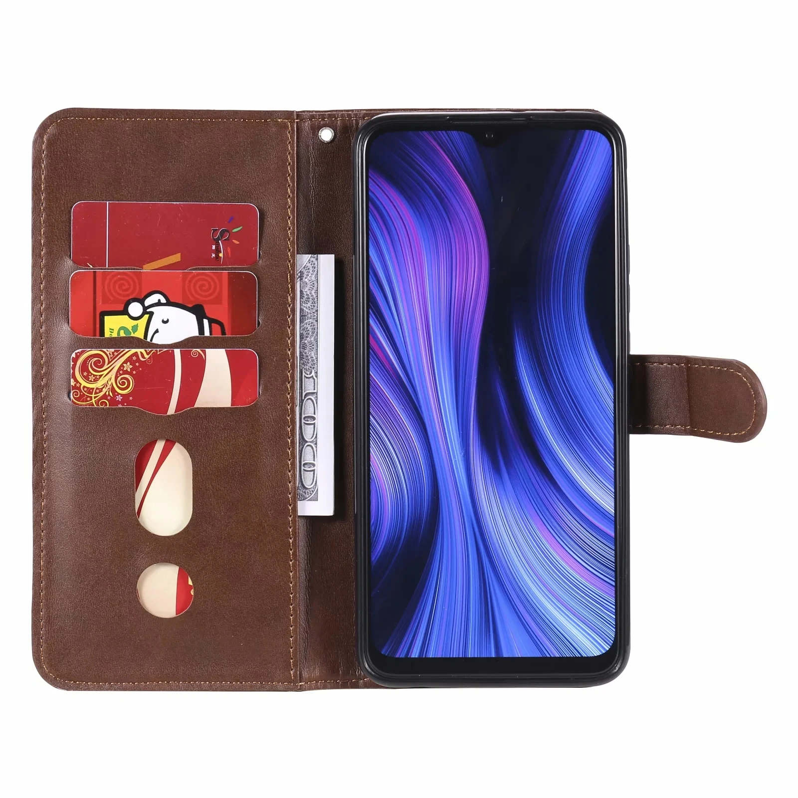 Флип чехол для Xiaomi POCO X3 Mi 9 Note 10 lite кожаный кошелек на молнии телефона Redmi 7 8 Pro 8T 9C 9A