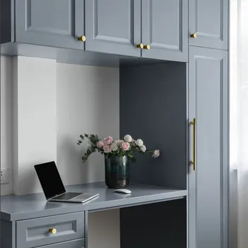 KKFING European Single Hole Kitchen Cabinet Knobs and Handles Solid Drawer Pulls Wardrobe Cupboard Door Knob Furniture Hardware
