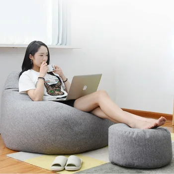 Linen Bean Relax Bag Chair