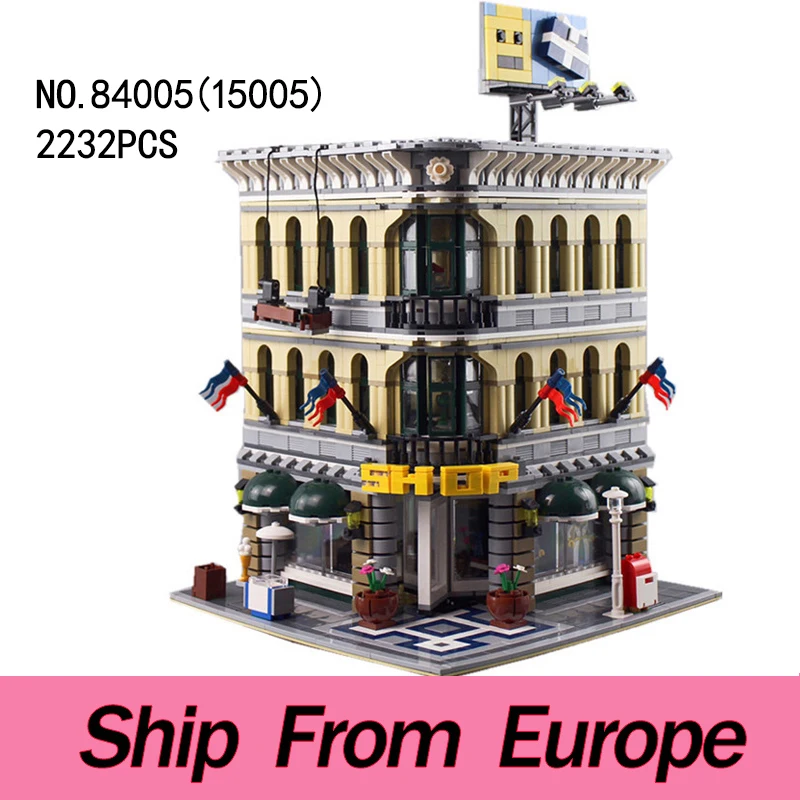 Building Toys Set 84005 House Architecture Grand Emporium Bricks Street View Model Kit for Kids Birthday Gift | Игрушки и хобби