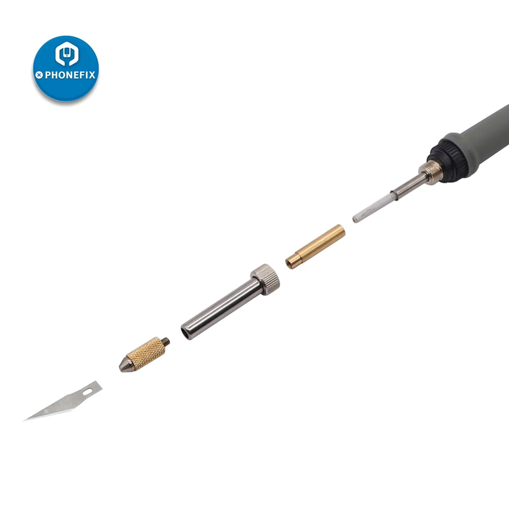 

Universal 936 Electric Soldering Iron Heating Scraper Holder Blade for iPhone Glass Back Cover UV Glue Remove Cleaning Tool