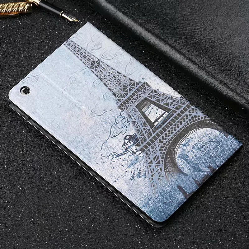 Чехол для планшета huawei MediaPad M5 Lite 10 BAH2-W19/L09/W09 10,1 дюймов мультяшный кожаный Смарт флип-чехол с подставкой+ ручка