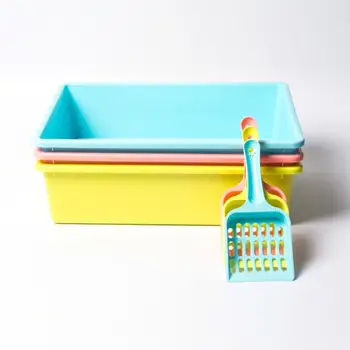 

Cat Litter Basin Opening Cat Litter Box Plastic Cat Litter Basin Pet Cat Litter Box