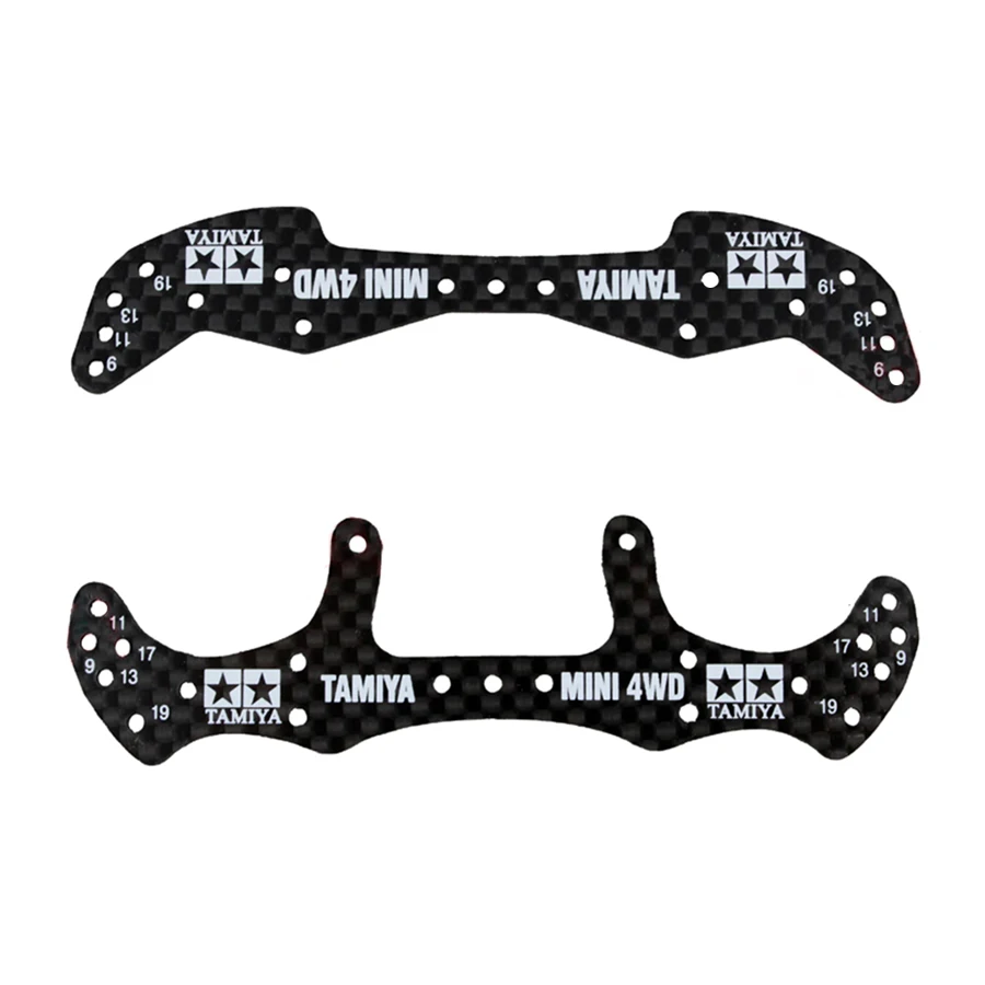 

J-CUP 1.5mm 15498 HG Carbon Wide Front/Rear Plate For Tamiya MINI 4WD Toy Car Model Parts