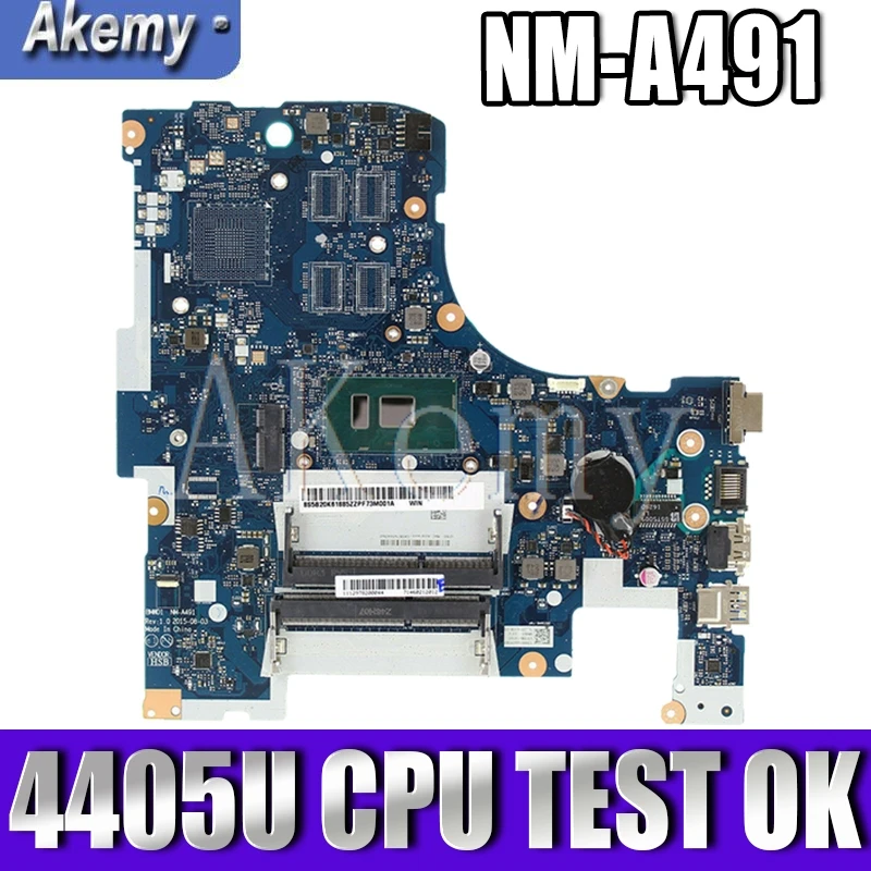 Akemy Gratis Verzending Voor Lenovo Ideapad 300-17ISK BMWD1 NM-A491 Laptop Moederbord SR2EX 4405U Cpu Akemy Gratis Verzending Voor Lenovo Ideapad 300-17ISK BMWD1 NM-A491 Laptop Moederbord SR2EX 4405U Cpu