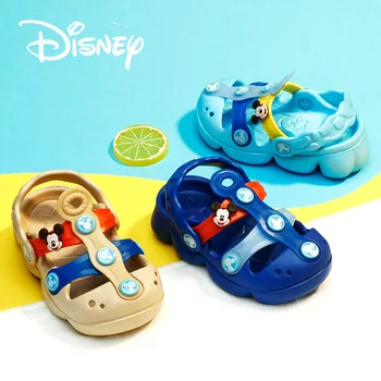 

Original Disney Summer Sandals For Children Boys' Slippery Slippers Mickey Cartoon Cute Sandals Kindergarten Baby Sandals ME1608