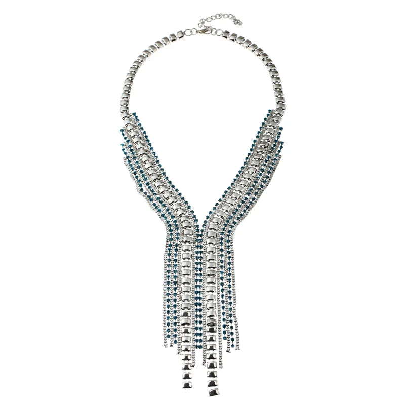 Lzhlq богемский женский большой кулон, массивное ювелирное изделие, Длинная цепочка с кисточкой, подчеркивающий индивидуальность, стильный чокер, ожерелье
