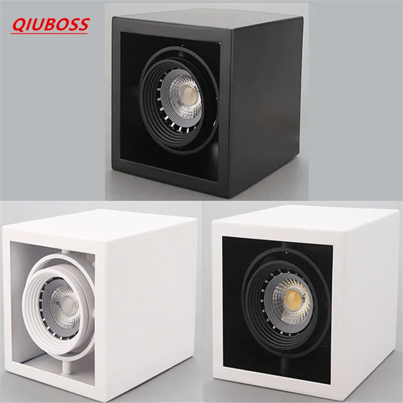 

LED Ceiling Lights Single spot COB 10W/12W led bulbs ceiling light Square lamp decorations Lighting for home
