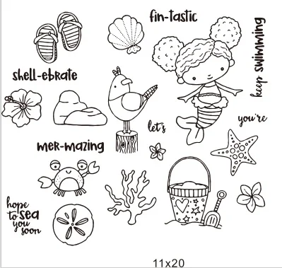 

Girl Transparent Clear Stamp for DIY scrapbooking seal Card Making C594