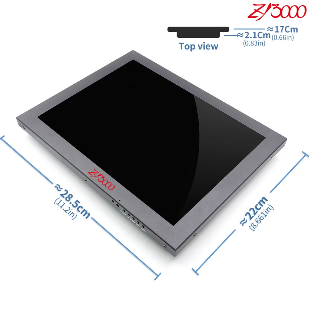 Новый 12 &quot4:3 Led монитор широкий экран HD lcd BNC видео монитор|Мониторы| |