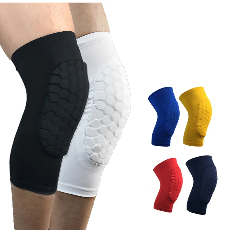 

1PCS Basketball Knee pads Leg Sleeves Honeycomb Cellular Football Volleyball Soccer Kneepad Calf Support Ski Cycling Leg warmer