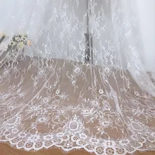 LASUI C0329 Новинка 150 см* 3 м = 1 шт. DIY свадебное платье, вуаль украшение шитье Роскошный белый, черный ресницы кружевная ткань