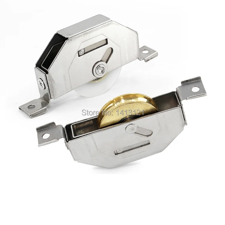 plástico liga de alumínio janela roda de bronze mudo rolo ferragem