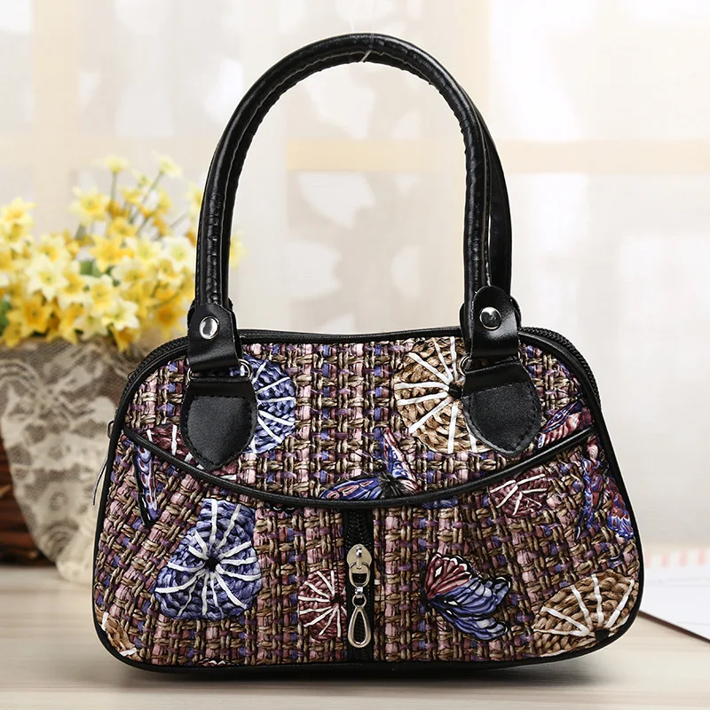 

Autumn And Winter New Products Middle-aged WOMEN'S Bag Mom Handbag Middle-aged Grocery Shopping Bag Mobile Phone Bag Handbag Bag