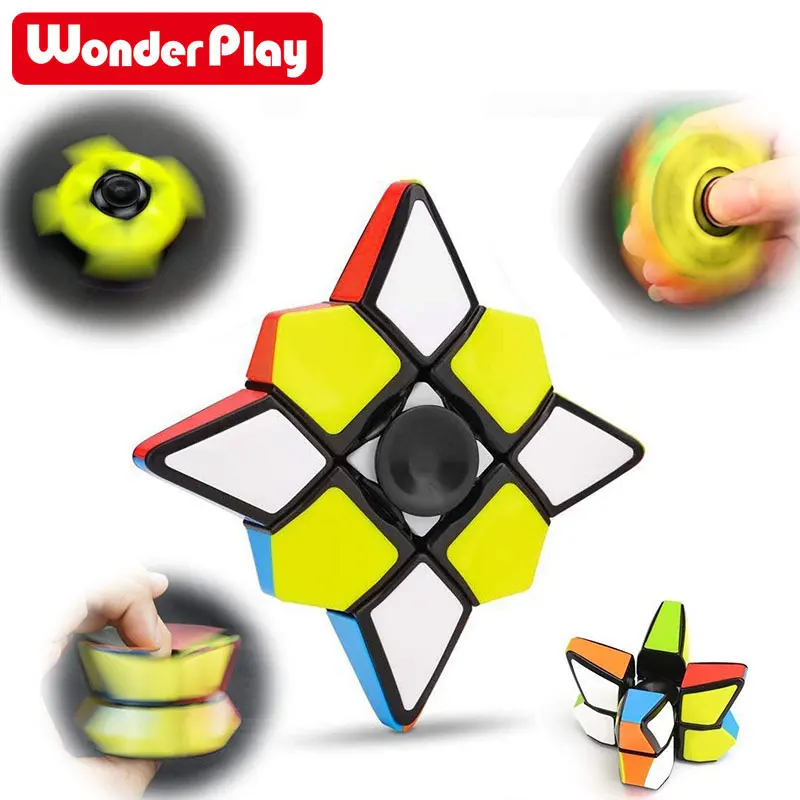 Волшебный кубик, игрушки для пальцев, Спиннер, 1x3x3, игрушки для снятия стресса, красочный кубик-головоломка, Спиннер для детей, подарки для детей