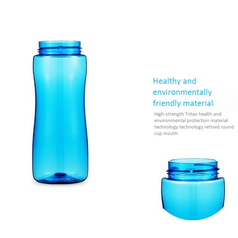 Bicycle 750Ml Straw Sports Bottle Tritan Sports Bottle Shatterproof And Leakproof Blue