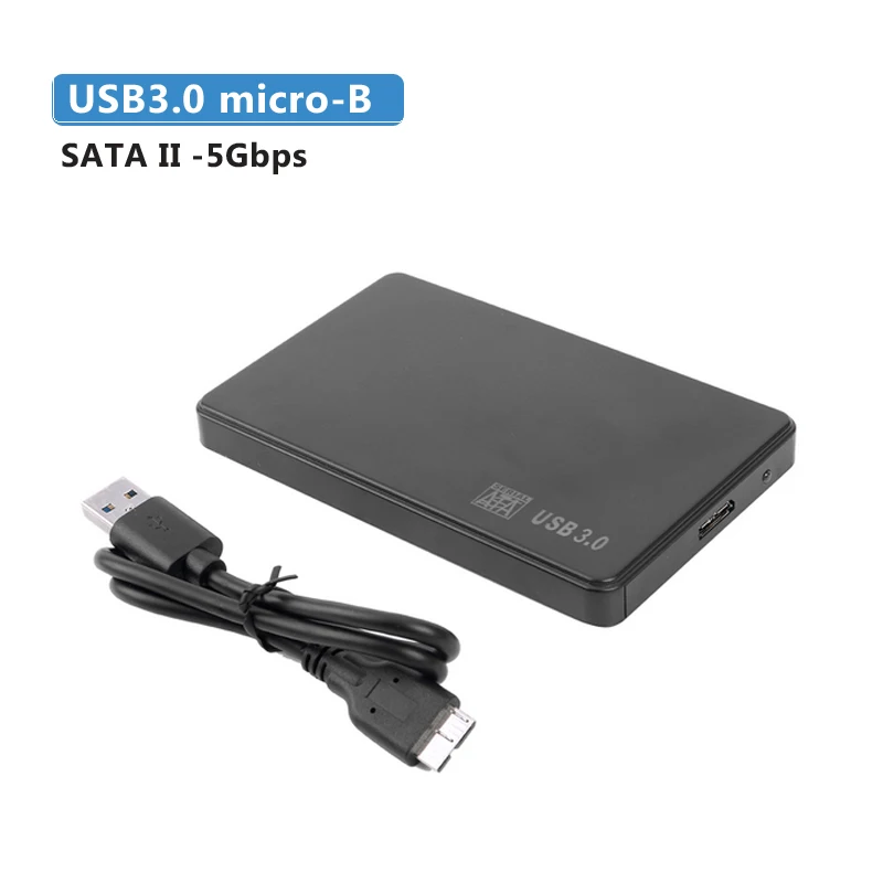 USB 3.0 SSD Case 2,5 дюймов HDD SSD Box Sata для USB 3,0 2,0 адаптер 5 6 Гбит/с Поддержка 2 ТБ внешний жесткий диск Корпус HDD чехол для диска для WIndows Mac - Цвет: USB 3.0 SSD Case
