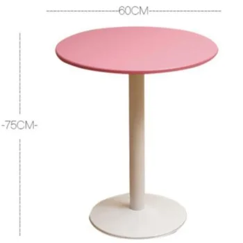 

Φ60*75CM Leisure Garden Table Round Negotiating Table Modern Dining Table Coffee Bar Table