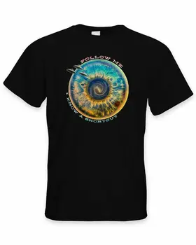 

Follow Me I Know A Shortcut Hipster Men's T-Shirt - Festival Psychedelic LSD
