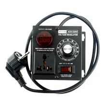 1 sztuk ue wtyczka AC 220V 4000W SCR elektroniczny Regulator napięcia Regulator prędkości silnika ściemniacz elektronarzędzie regulowany