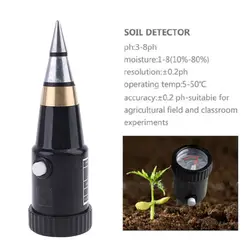 Two-in-One Soil Acidity Meter PH Value PH Tester Moisture Hygrometer Salinity High Sensitivity Soil Quality Testing Equipment