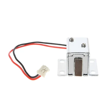 

0.4A DC 12V 120mm Lock Catch Electronic Lock Catch Door Gate 12V 0.4A Release Assembly Solenoid Access