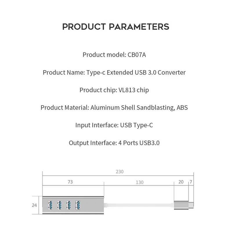 Usb-хаб 3,0 многопортовый USB 4/3 порт USBC концентратор высокая скорость передачи 5 Гбит/с usb-разветвитель type-C для ПК MacBook Pro samsung