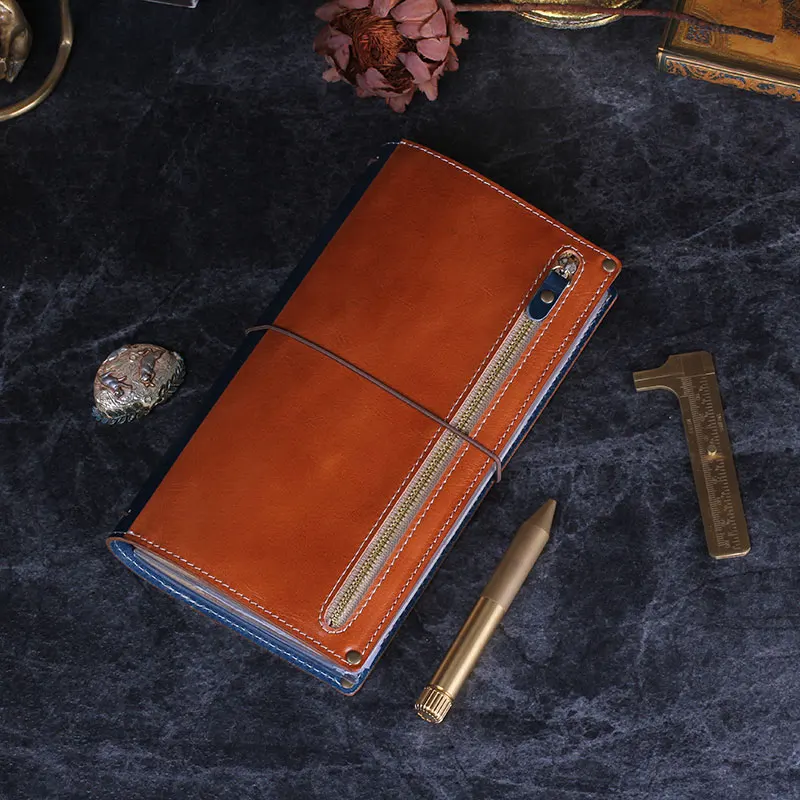 

Hand Made Joint Color Genuine Leather Journal Notebook Creative TN Free Shipping 2020 New