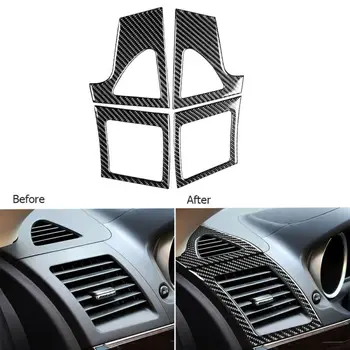 

New Arrival High Quality 4pcs Carbon Fiber Dashboard Air Vent Outlet Cover For Mitsubishi Lancer Evo 2008-14