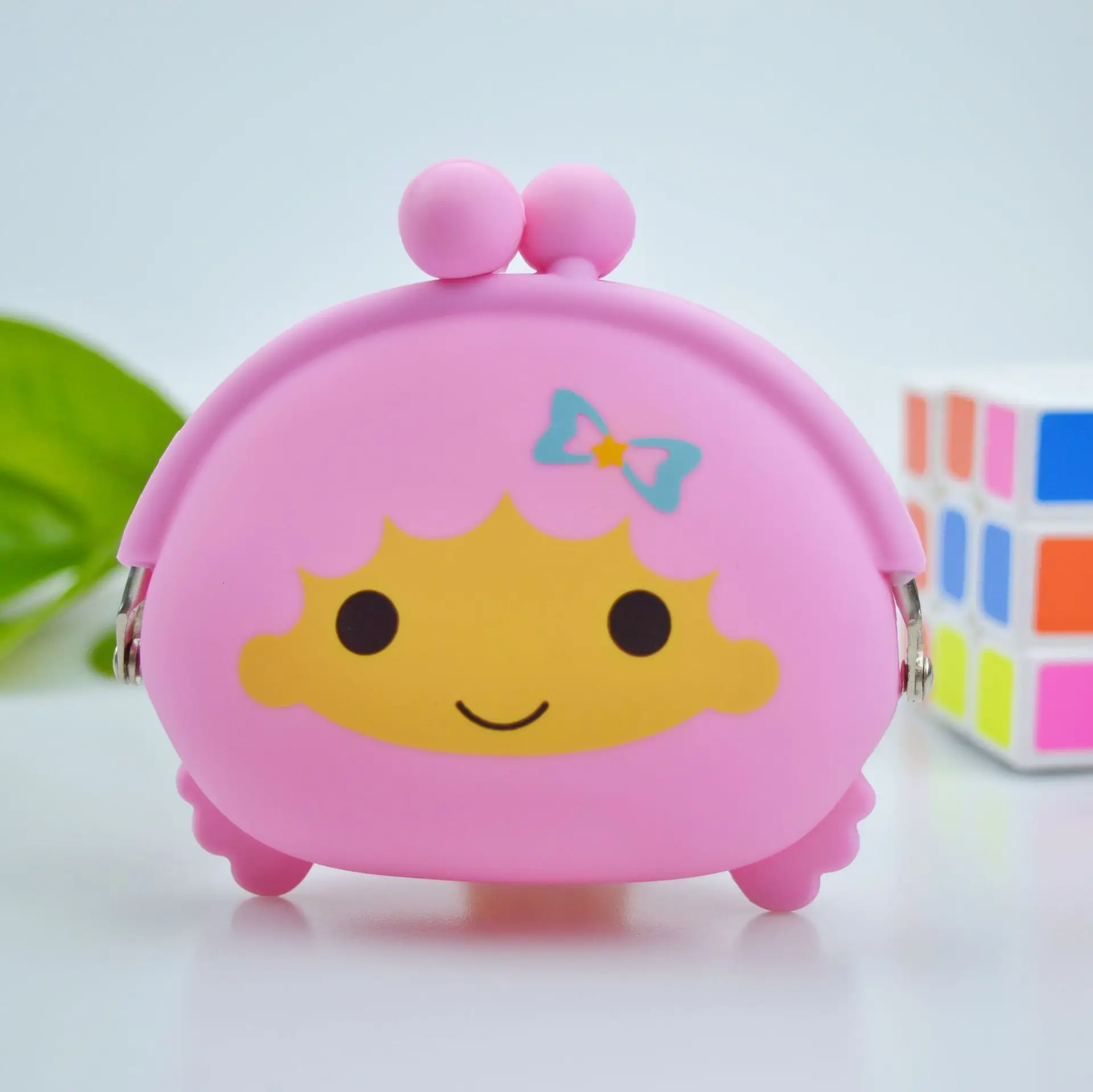 Новинка 2019 модный красивый кавайный конфетный цвет мультяшный кошелек с