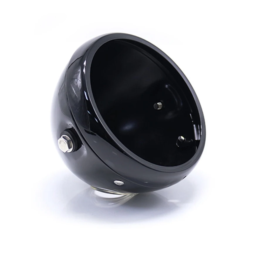 

5.5" Motorcycle Headlight Housing Cover Housing Bright black Universal Headlamp Modified