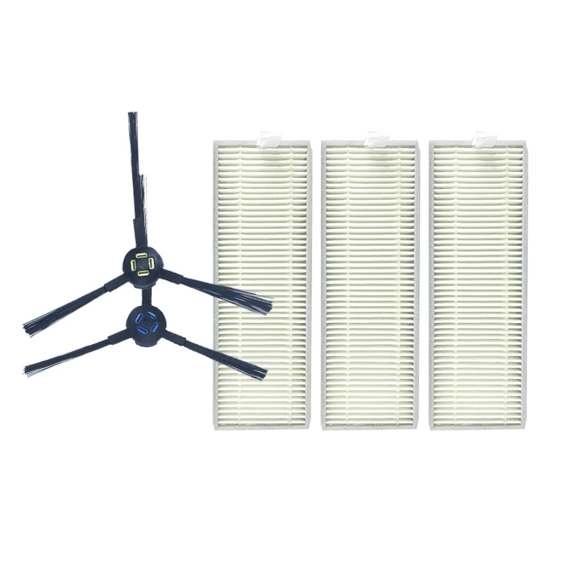 

1 Set Robot Vacuum Cleaner Parts Side Brushes+Filter for Chuwi Ilife X800 A7 A9 X787 X785 Robotic Cleaner Replacement Part Filte