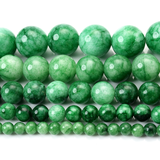 Stone Beads Green Agates Tiger Eye Aventurine Jades Amazonite Bead for Jewelry Making DIY Bracelet Necklace Accessories