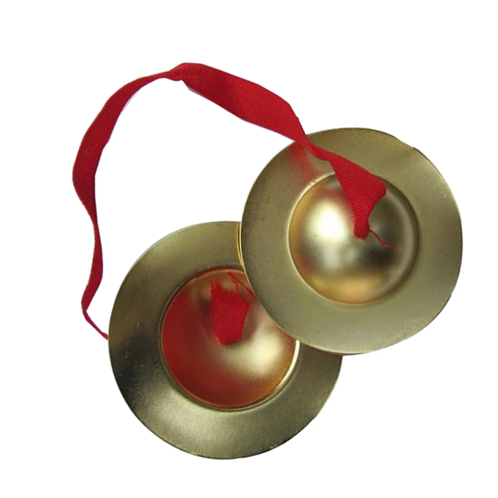 2x String Copper Cymbal Gong For Kids Music Learning Educational Toy Gift