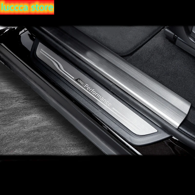 Аксессуары Накладка на порог защитные наклейки для BMW 3 4 5 серии 3GT F20 F30 F34 X1 X3 X4 X5 X6