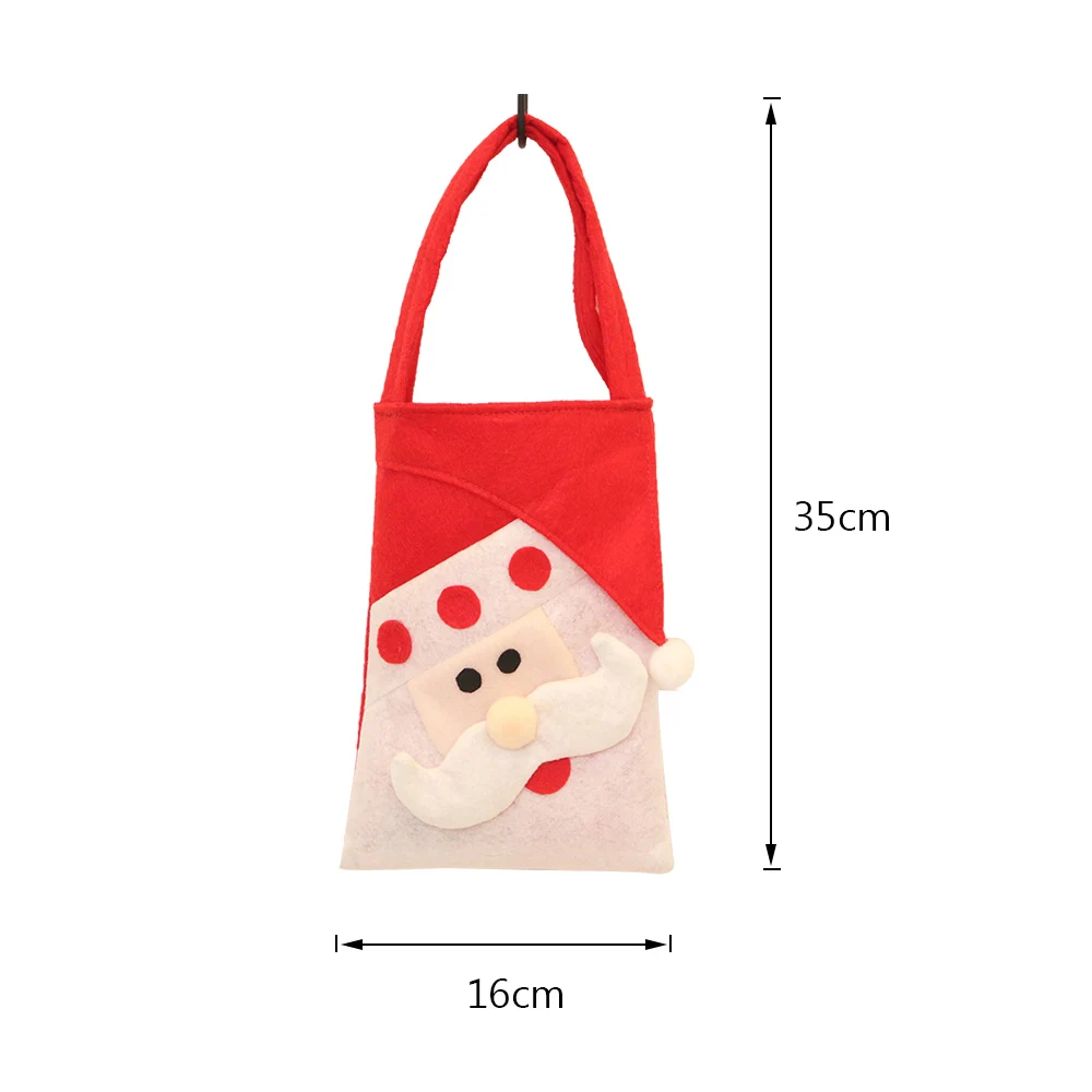 Hoomall Navidad держатели для подарков вечерние украшения Рождественский подарок сумка со снеговиком Рождественская вечеринка держатель для Apple 31x21cm - Цвет: D 22x16cm