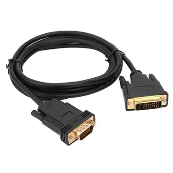 

CableDeconn E0208 VGA Converter Cable DVI 24+1 Pin Male to VGA Male Gold Plated Adapter Full HD 1920x1080P Cable Cord