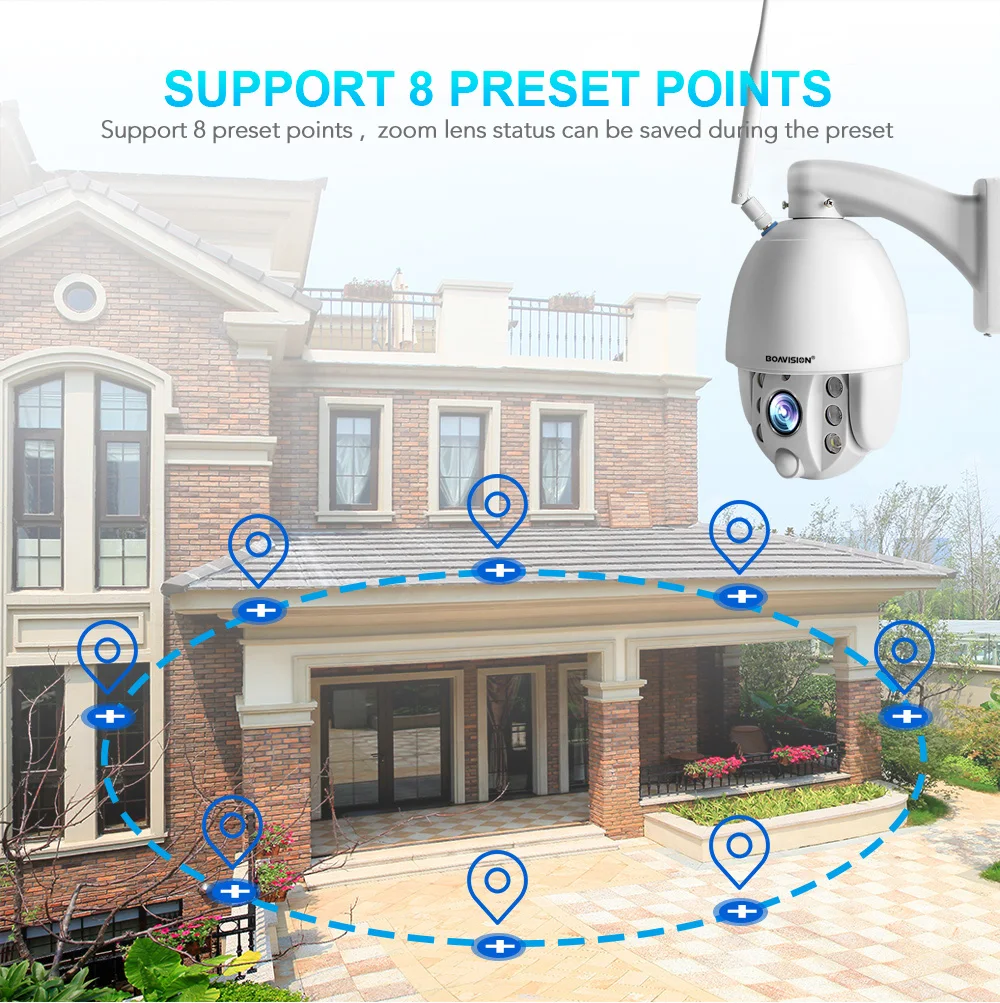 1080P PTZ WIFI IP камера 5X/10X зум цветной ночной вид Беспроводная CCTV безопасности Видео Wi