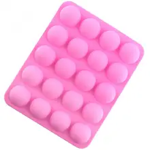 Многофункциональная силиконовая форма DIY с 20 маленькими полукруглыми и удобными для Создание кубика льда конфеты шоколадный торт печенье
