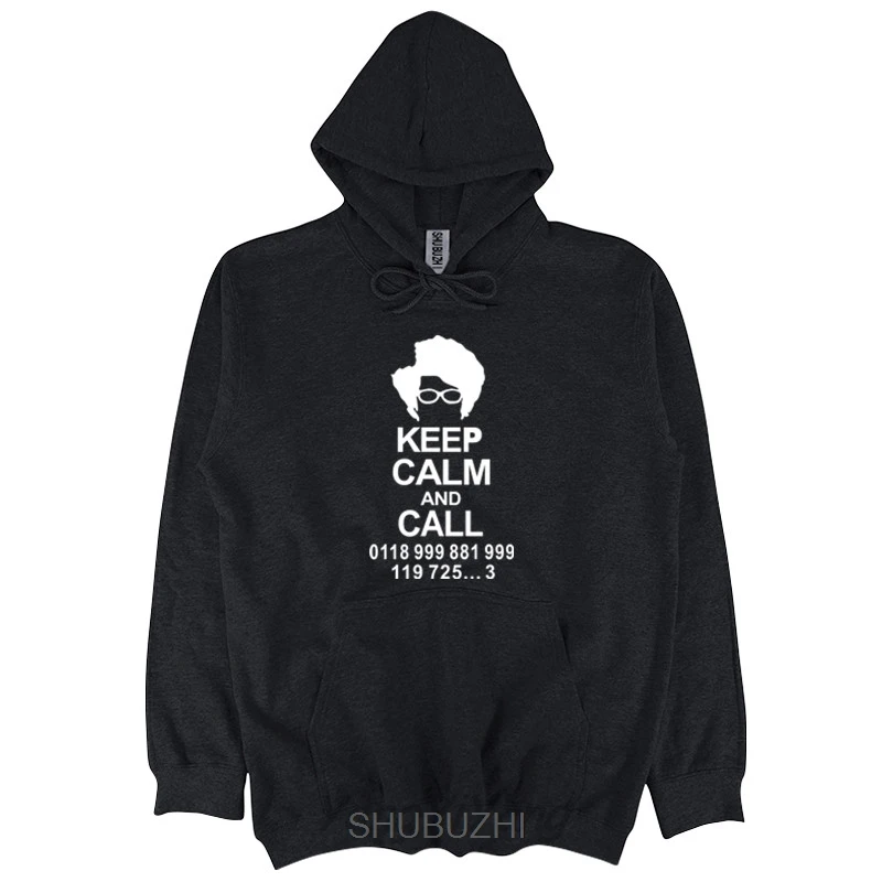 

The IT Crowd Keep Calm and Call Printed Men's hoodies Roy Computer Programmer hoody For Men New Cotton sweatshirt shubuzhi