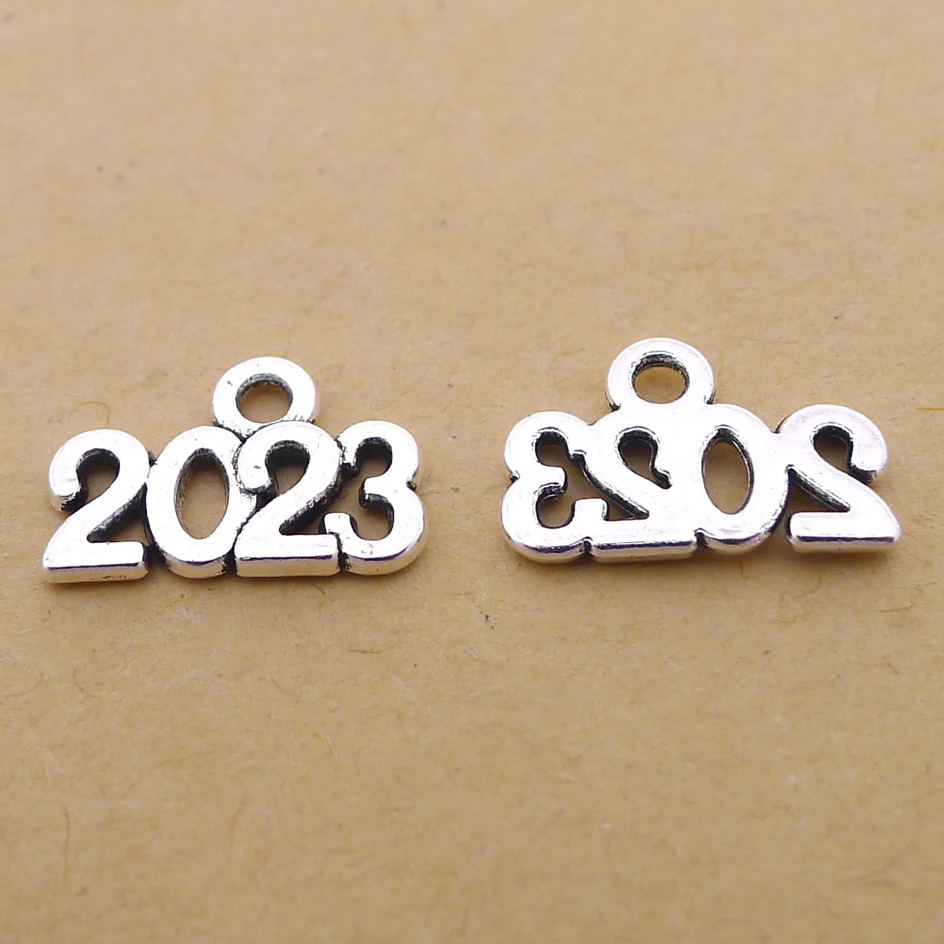 

Handmade Earrings Charms Diy Accessories For Jewelry Pendant Bracelet 30pcs 10x14mm Antique Silver Color Number 2023 Charms