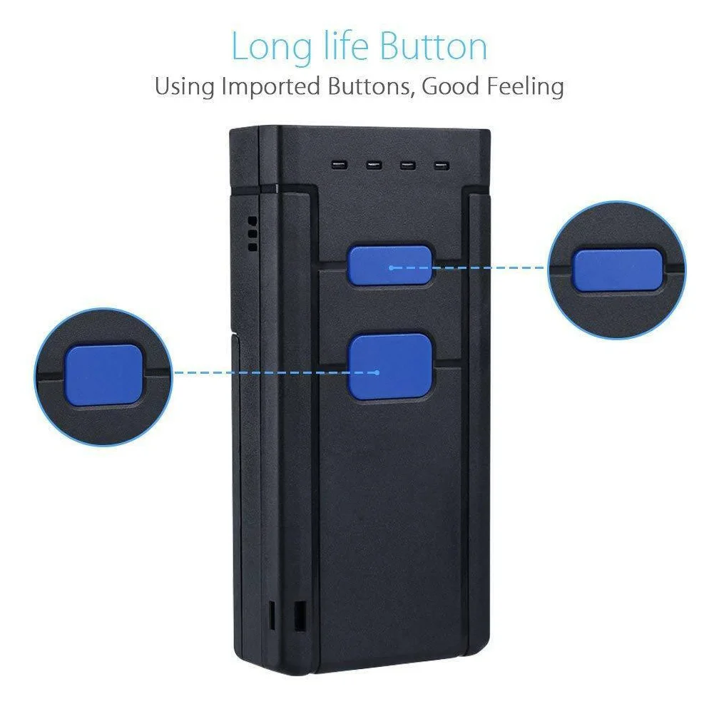 

Fast Portable Pocket Bluetooth Payment Barcode Scanner Battery Powered Wireless Reader Led Handheld Mobile Mini Computer