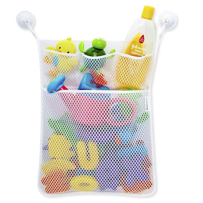 Waterproof Kids Baby Bath Toy Tidy Organiser Mesh Net Storage Bag Pouch Holder 