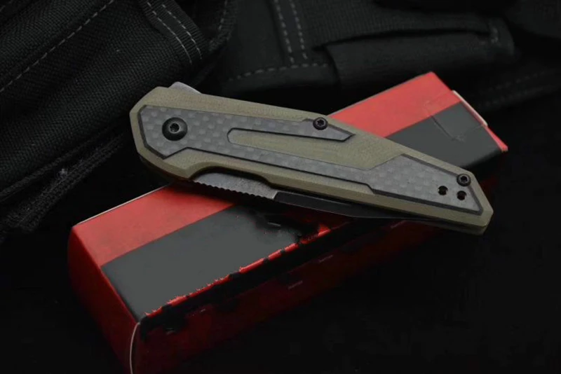 Складной нож Kershaw 1160, 8CR13MOV лист+ углеродное волокно, карманный тактический нож для кемпинга и охоты, инструмент для повседневного использования
