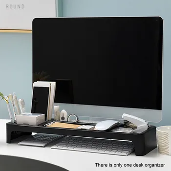 

Multi Grids Computer Keyboard Storage Home Office Holder Shelf Desktop Stand Monitor Riser Rack Base Space Saving Desk Organizer