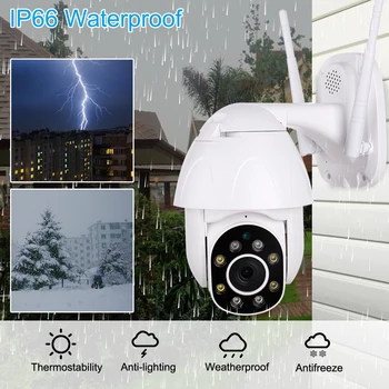 

2MP Wifi Camera 1080P Water Resistant Waterproof Two Way Audio Wireless Camera Home Monitoring Secure Network Baby Monitor