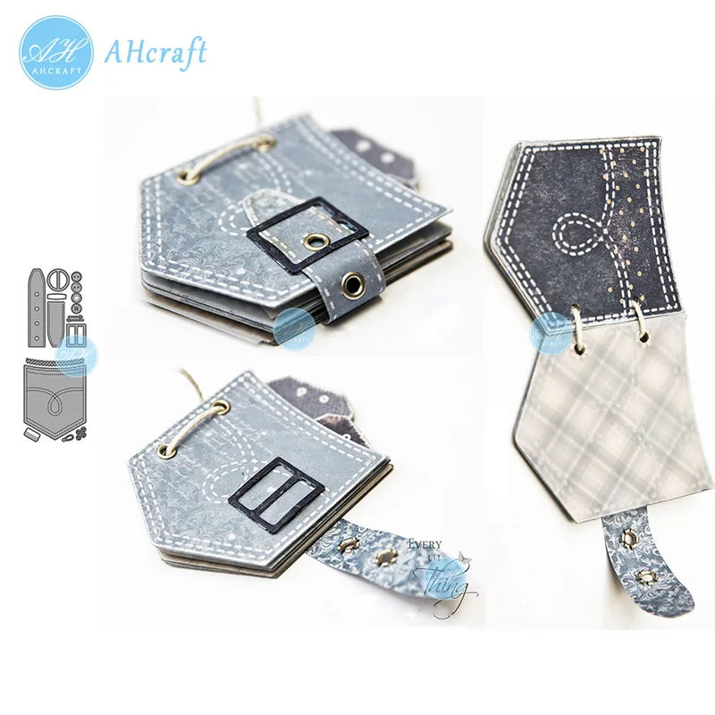 

AHcraft Belt and Wallet set Metal Cutting Dies Scrapbook paper craft knife mould blade punch stencils 2020 die cut