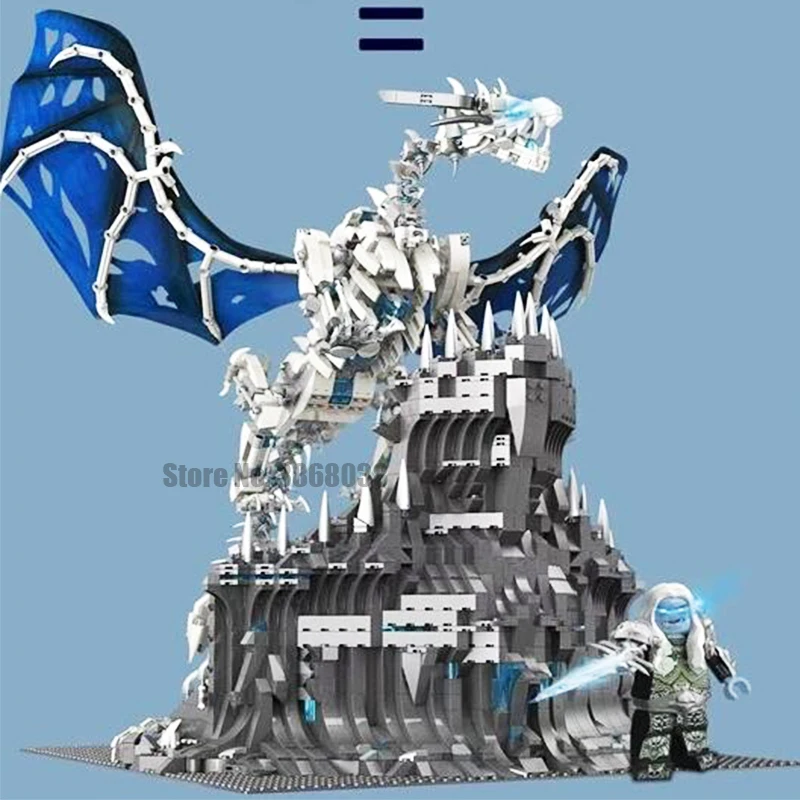 

2020 New Ice Dragon Halloween Xmas Gift Dragon Icecrown Citadel Building Blocks