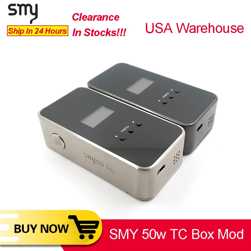 Оригинальный бокс мод SMY 50 TC для IJoy RDTA plus Tank электронная сигарета вейп VS squonk minifit